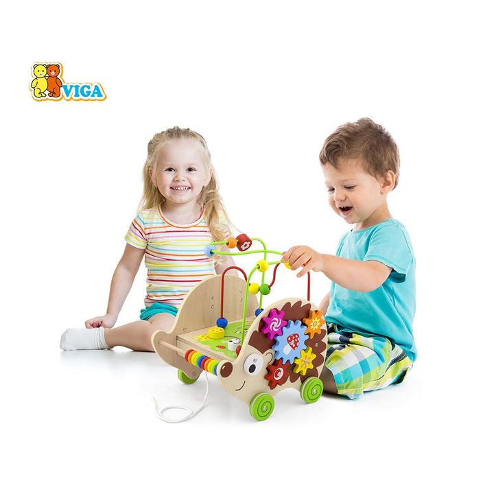 Houten educatieve egel 4-in-1 Viga