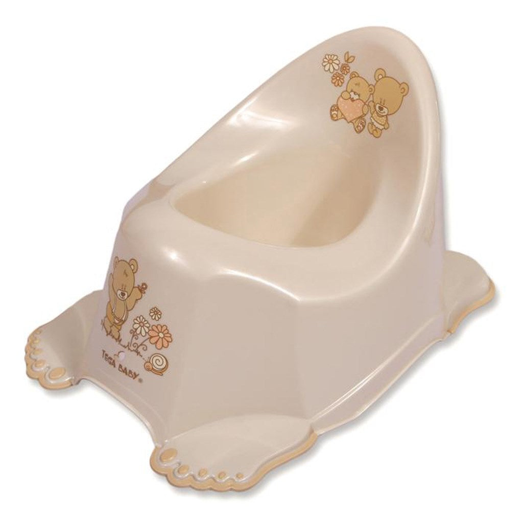 Speelpotje antislip beige teddybeer