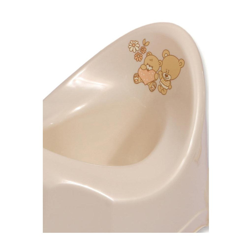 Speelpotje antislip beige teddybeer