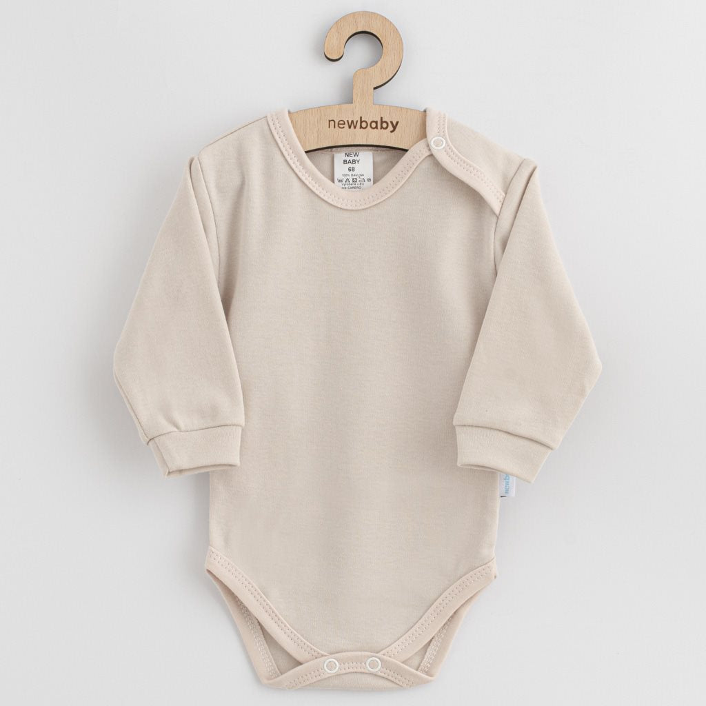 New Baby Casually Dressed katoenen baby body beige, maat 62 (3-6 mnd)