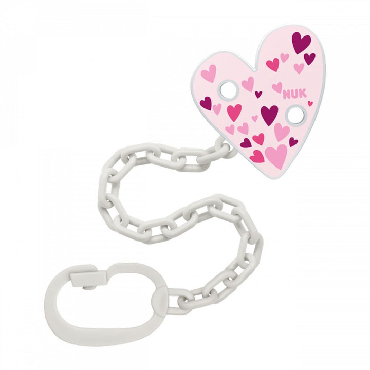 NUK speenkoord met clip roze