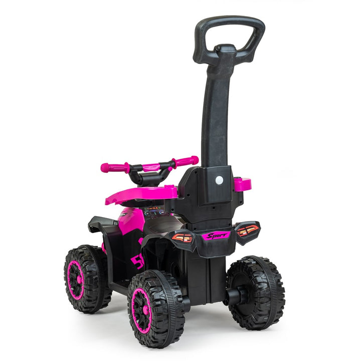 Baby Mix Mega loopauto met duwstang roze