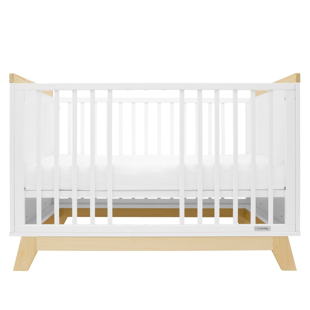 New Baby MARCUS ledikant 120x60 met bankfunctie – wit/naturel – afbeelding 4