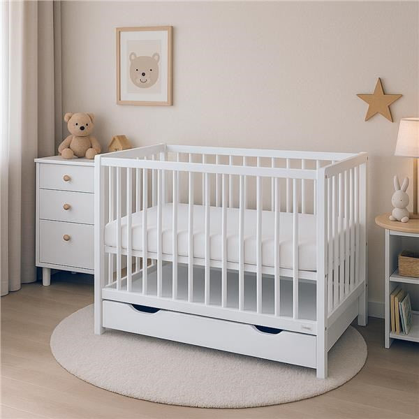 Babybedje met lade New Baby BASIC wit
