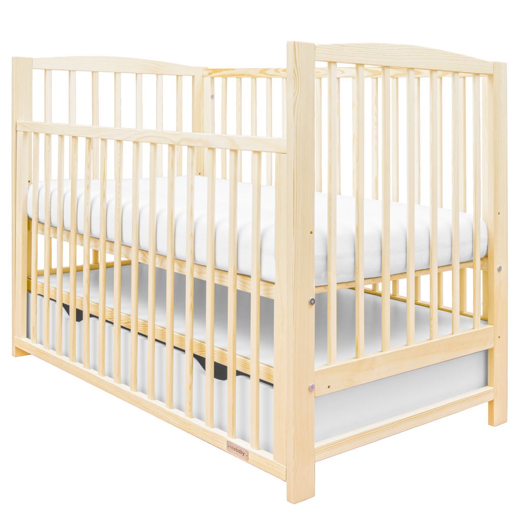 New Baby LILLY ledikant 120x60 met lade en neerklapbare zijkant – naturel – afbeelding 2