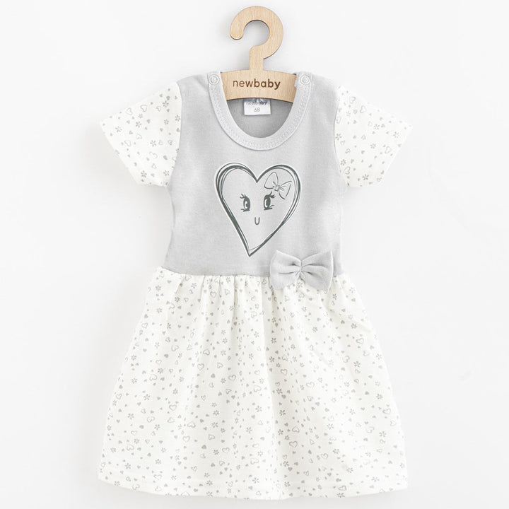 Katoenen babyjurk New Baby Hearts