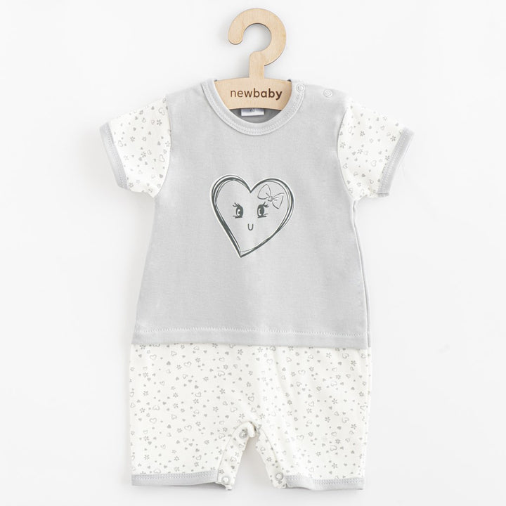 Katoenen zomerboxpak New Baby Hearts, maat 56 (0-3 mnd)