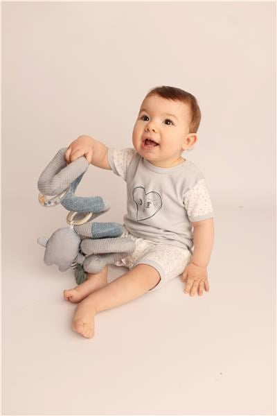 Katoenen zomerboxpak New Baby Hearts, maat 56 (0-3 mnd)
