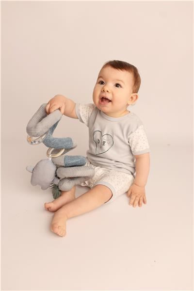 Katoenen zomerboxpak New Baby Hearts, maat 56 (0-3 mnd)