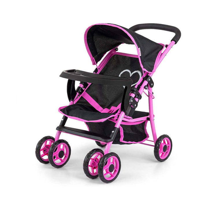 Milly Mally Kate Prestige zwarte sport-poppenwagen