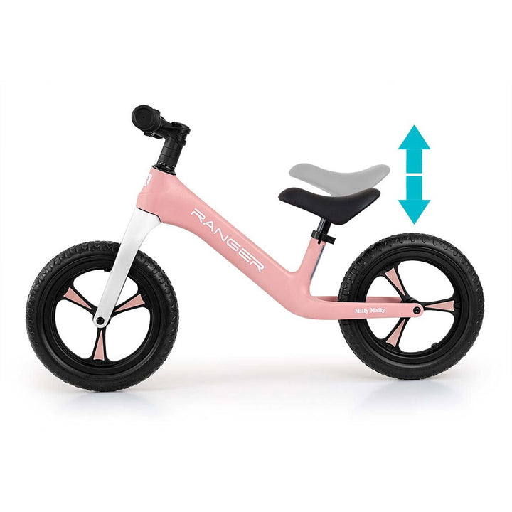 Milly Mally Ranger roze kinderloopfiets
