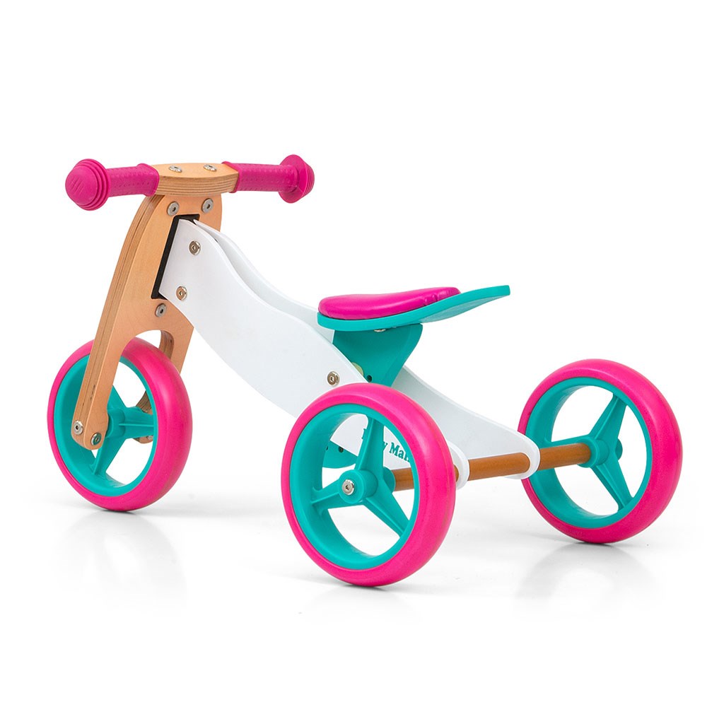 Kindermultifunctioneel 2-in-1 Milly Mally JAKE Classic Candy fiets