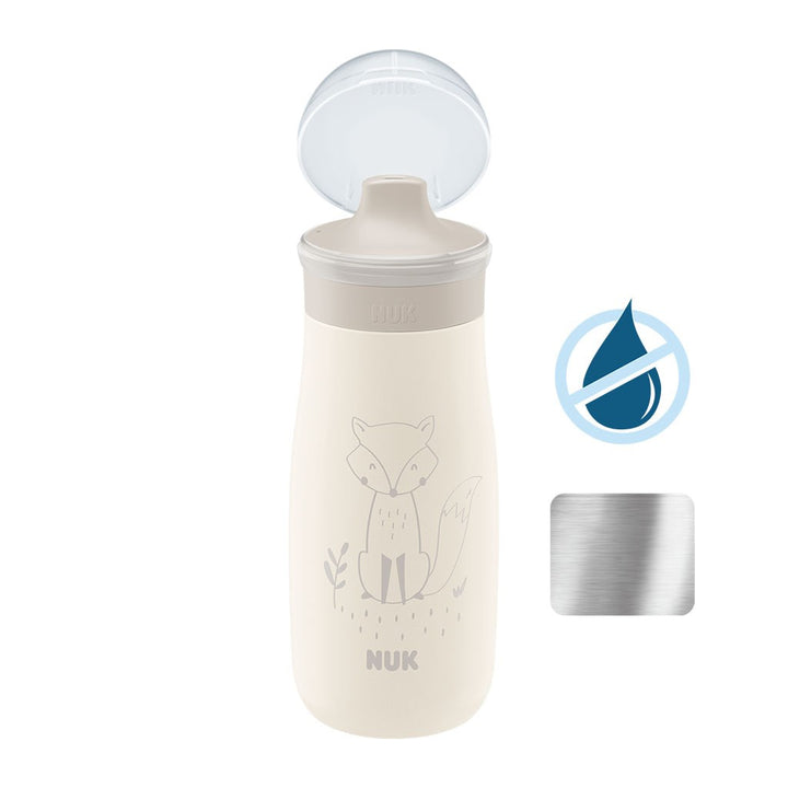 NUK Mini-Me Sip RVS babyfles, 300 ml beige