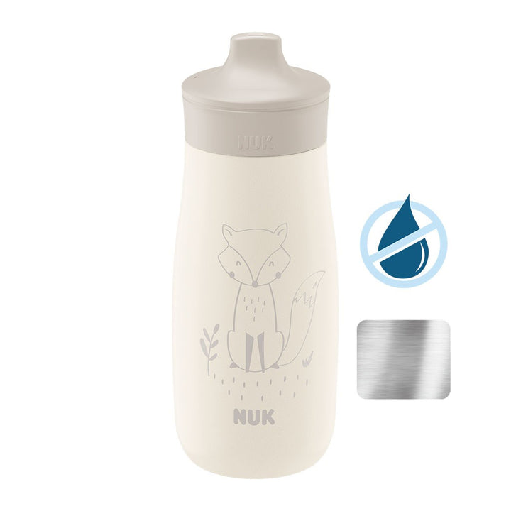 NUK Mini-Me Sip RVS babyfles, 300 ml beige