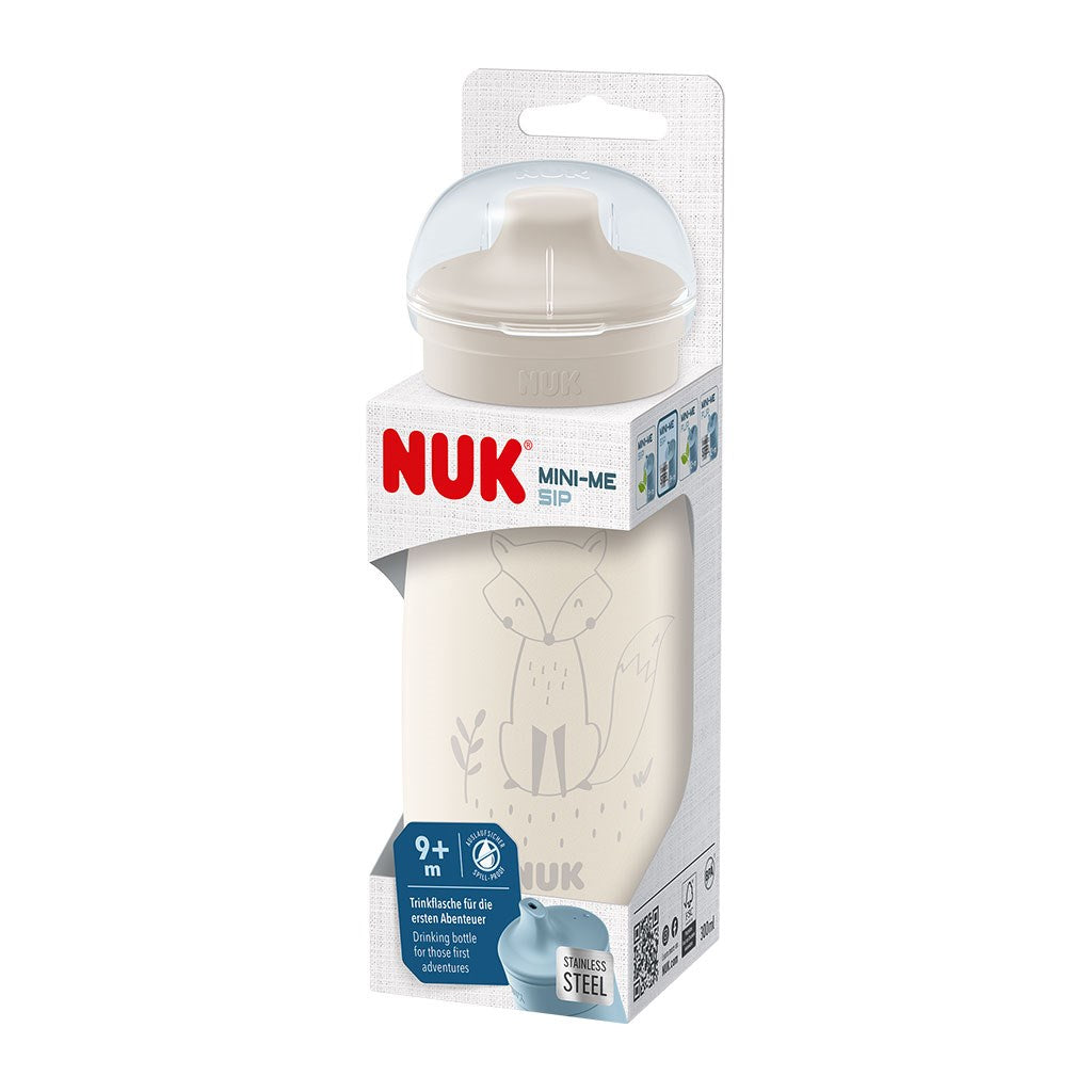 NUK Mini-Me Sip RVS babyfles, 300 ml beige