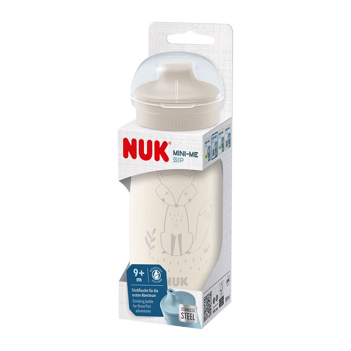 NUK Mini-Me Sip RVS babyfles, 300 ml beige