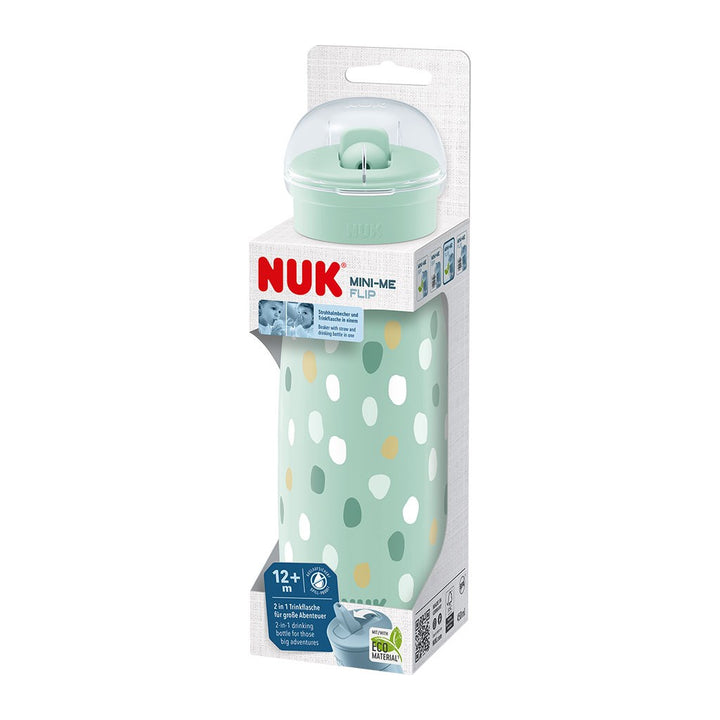 NUK Mini-Me Flip 2-in-1 babyfles, 450 ml groen