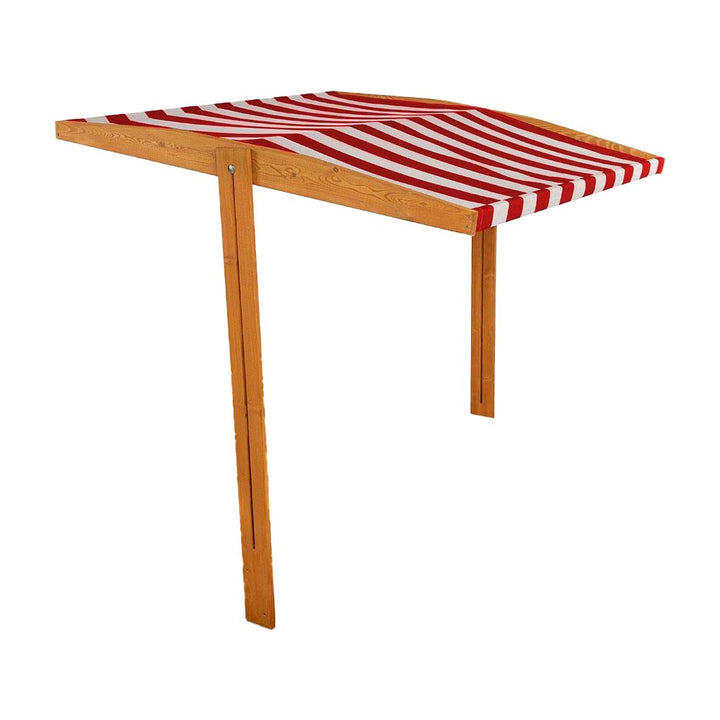Afdak voor houten kinderzandbak Baby Mix 120x120 cm rood-wit