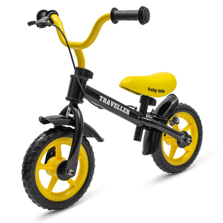 Kinderloopfiets met rem Baby Mix Traveller zwart