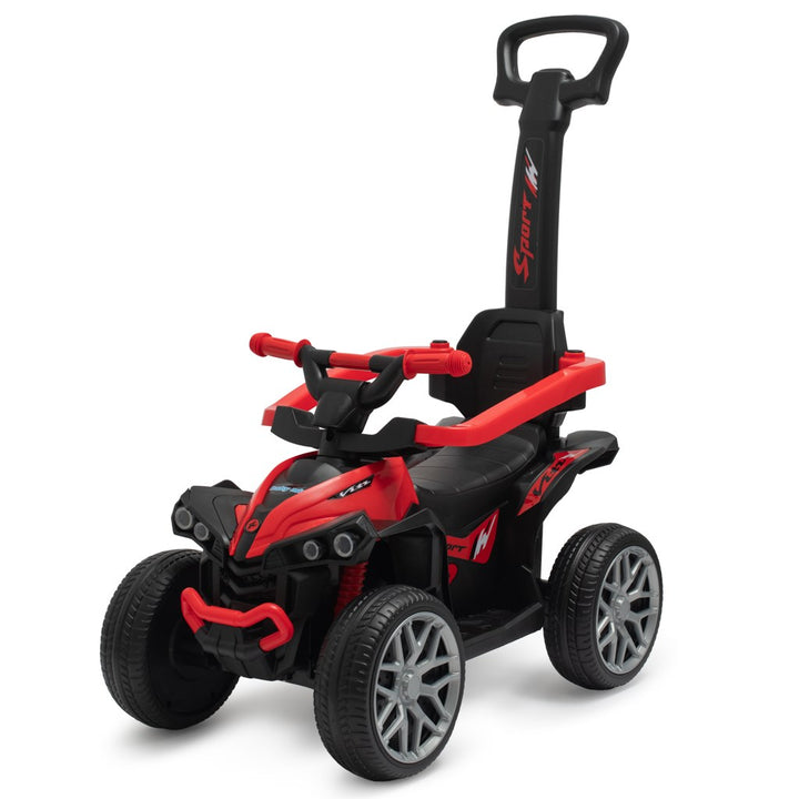 Baby Mix Mega Prime EVA loopfiets met duwstang rood
