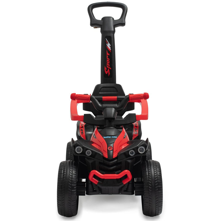 Baby Mix Mega Prime EVA loopfiets met duwstang rood