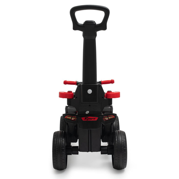 Baby Mix Mega Prime EVA loopfiets met duwstang rood