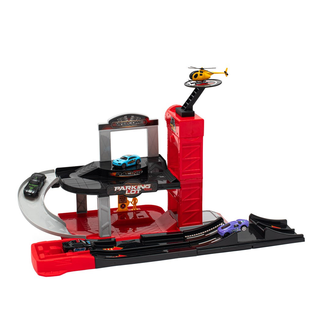 Baby Mix garage met helikopter voor kinderen