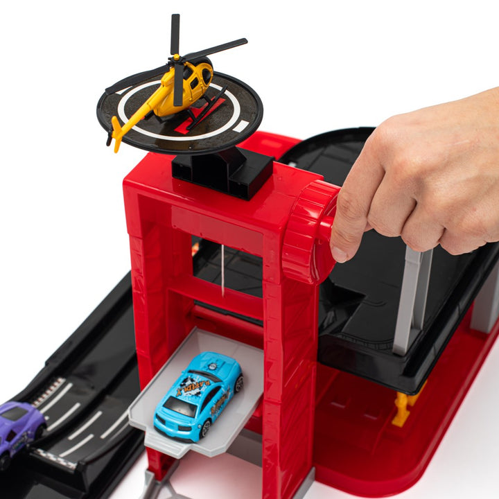 Baby Mix garage met helikopter voor kinderen