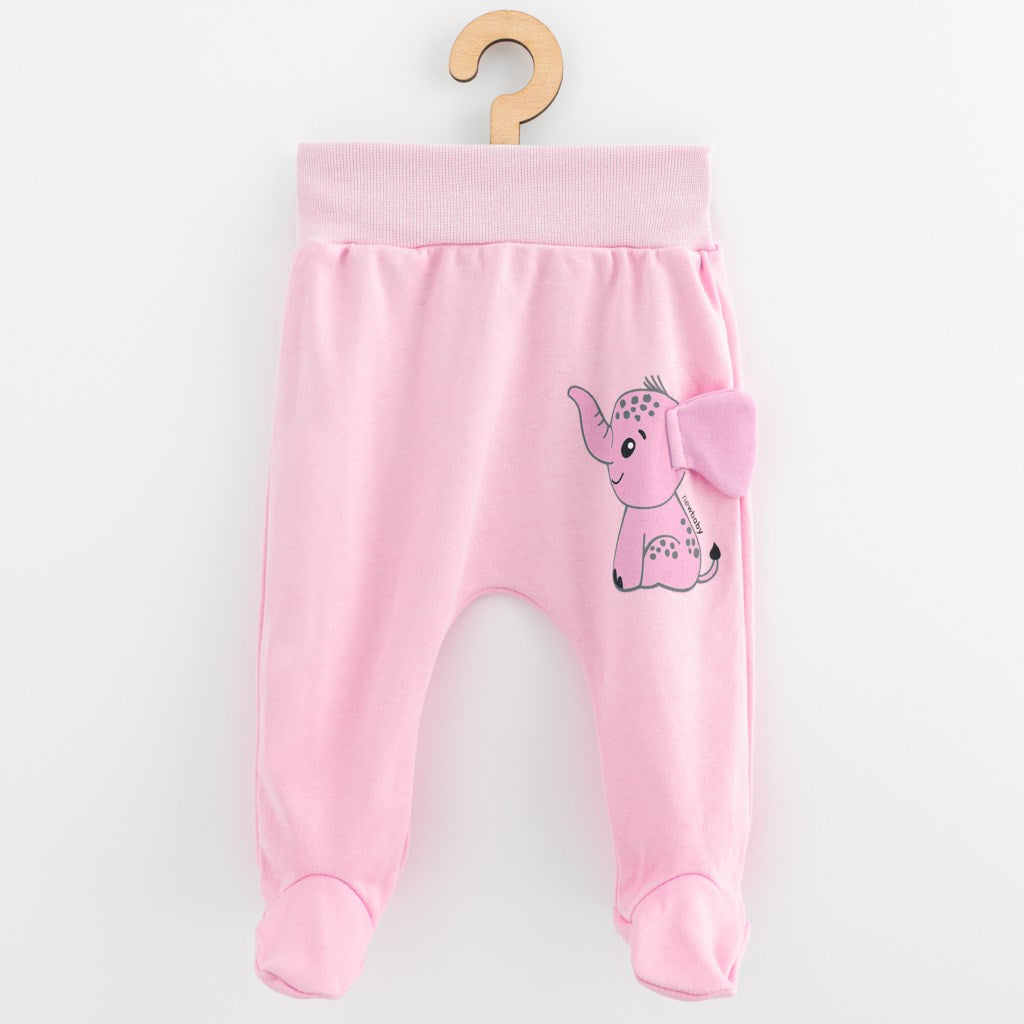 Katoenen babymaillot New Baby Happy Elephant roze