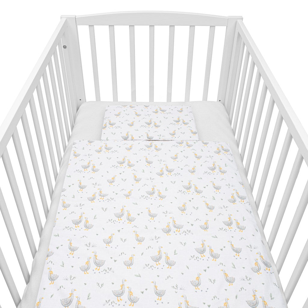 Katoenen beddengoedset met vulling New Baby Gans 90x120 cm