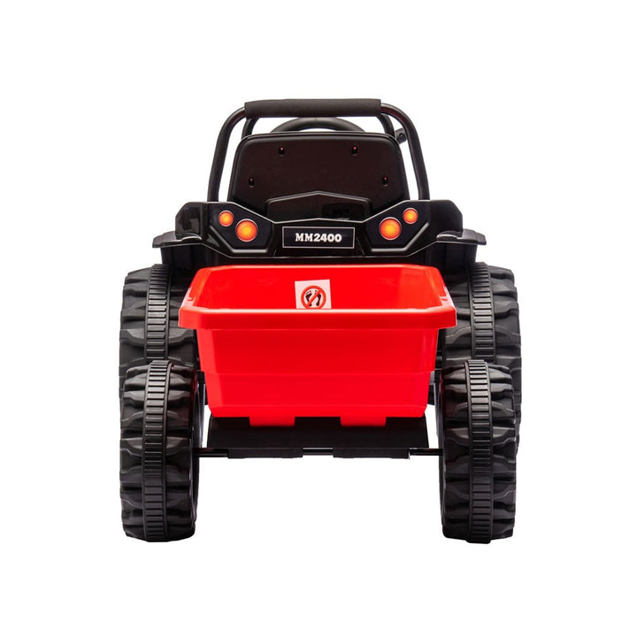 Elektrische tractor met aanhanger Milly Mally Farmer rood
