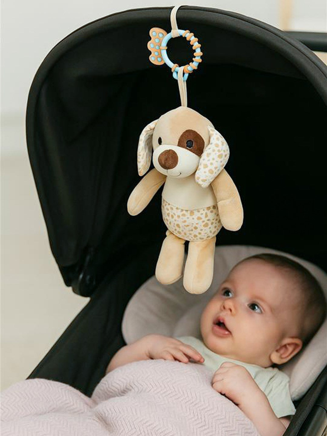 Pluchespeelgoed met trilfunctie Baby Mix Bruine Puppy