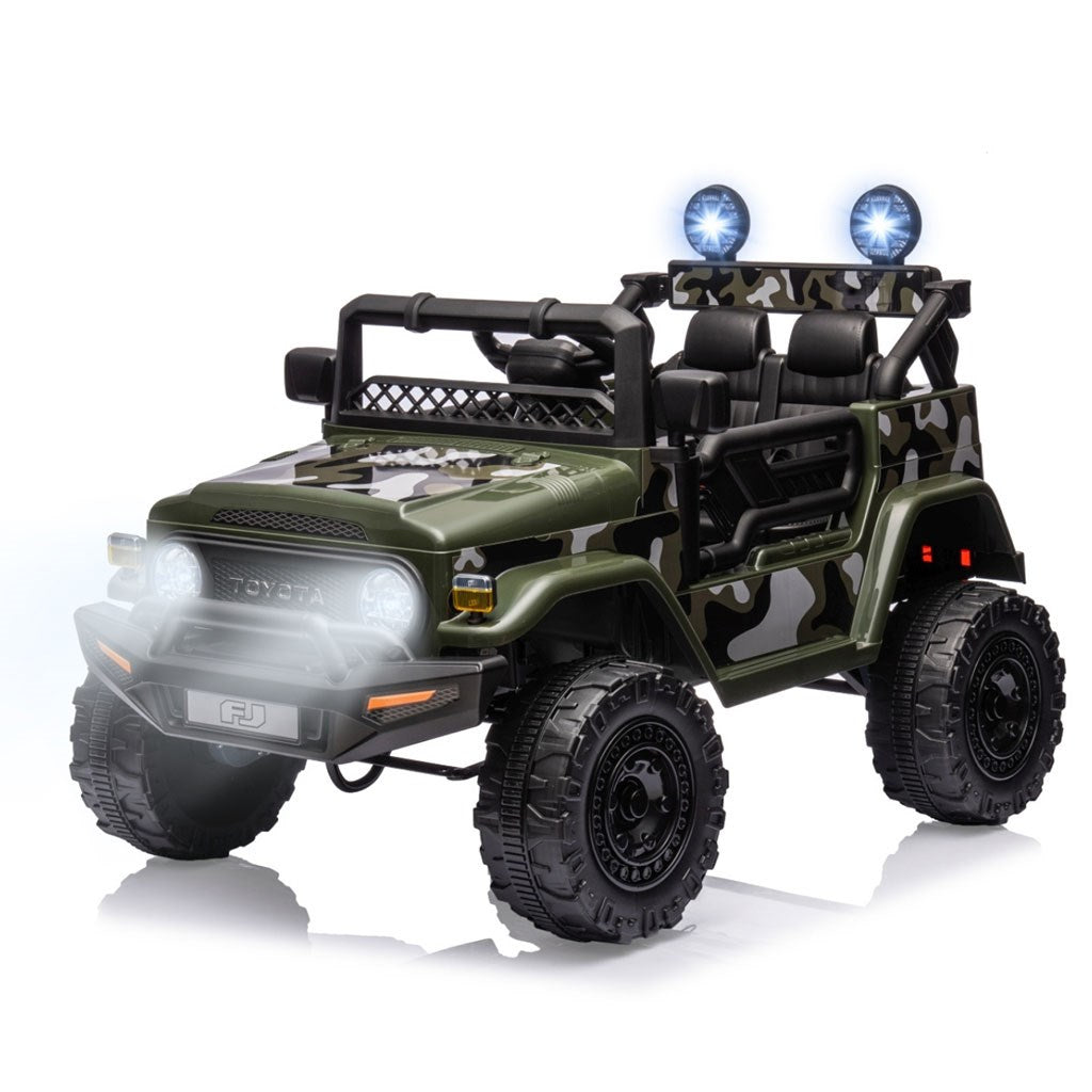 Elektrische kinderauto Milly Mally Toyota FJ Cruiser legergroen