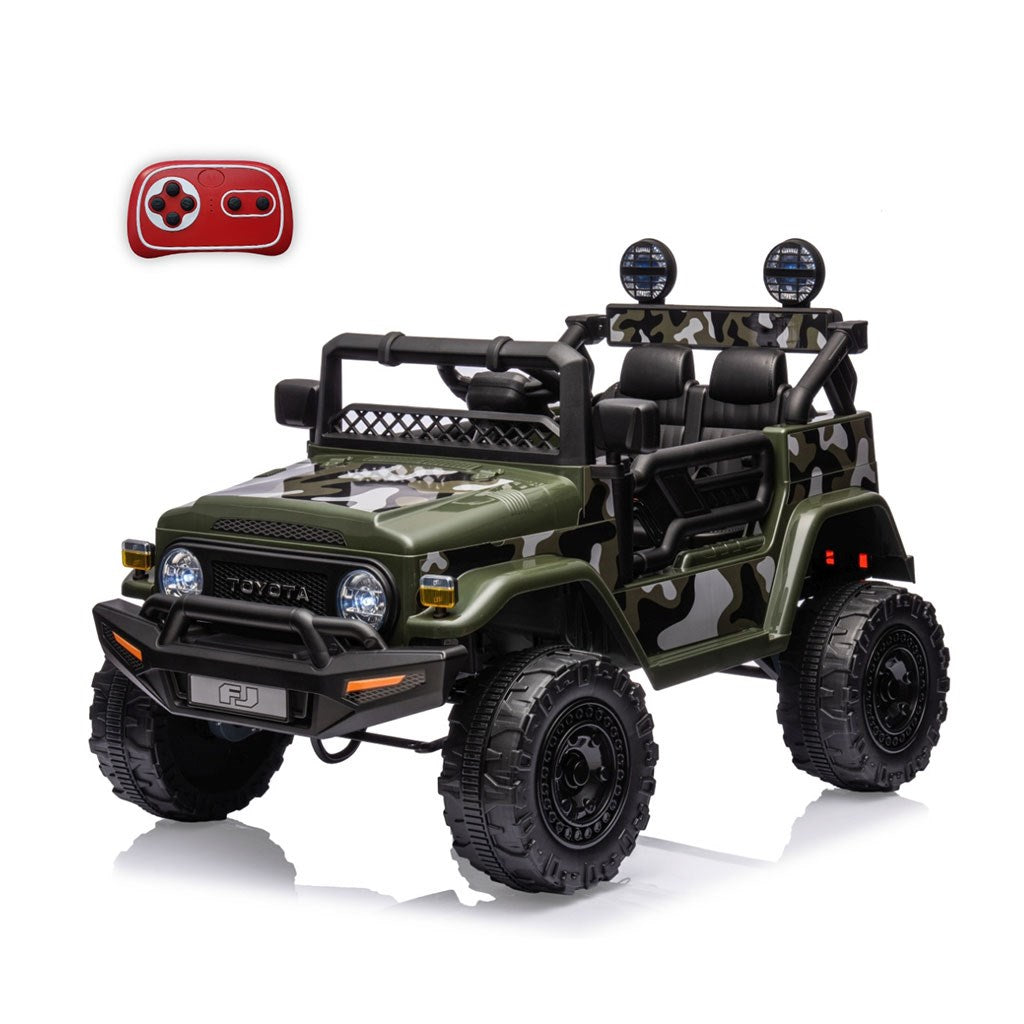 Elektrische kinderauto Milly Mally Toyota FJ Cruiser legergroen