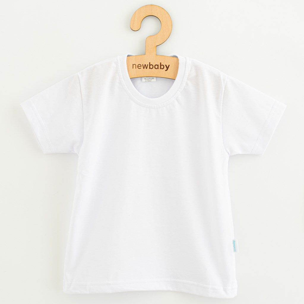 Katoenen T-shirt en mousseline broek set New Baby Kindergarten blauwgrijs