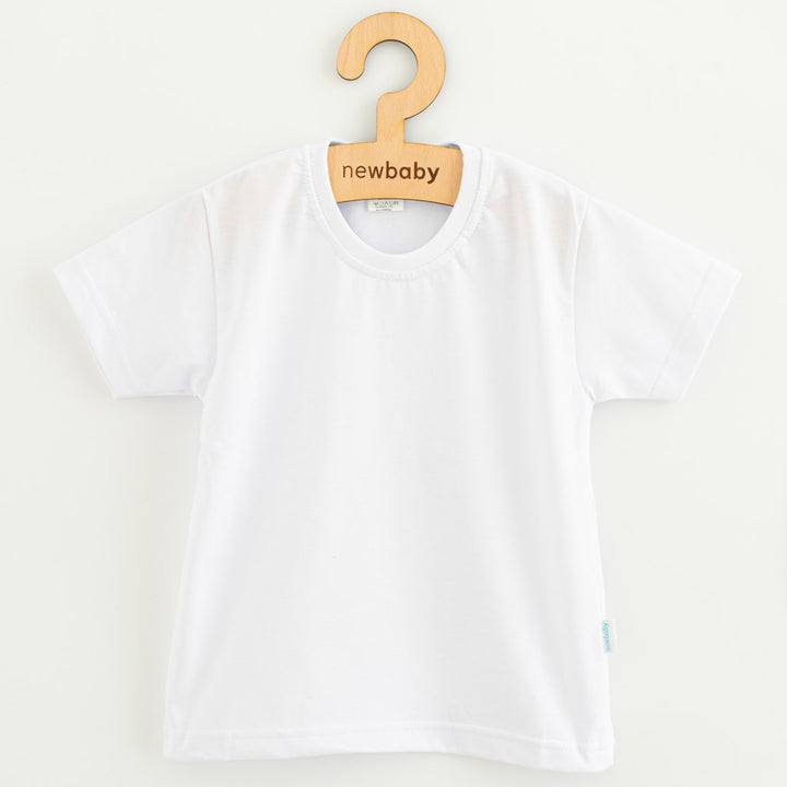 Katoenen T-shirt en mousseline broek set New Baby Kindergarten blauwgrijs