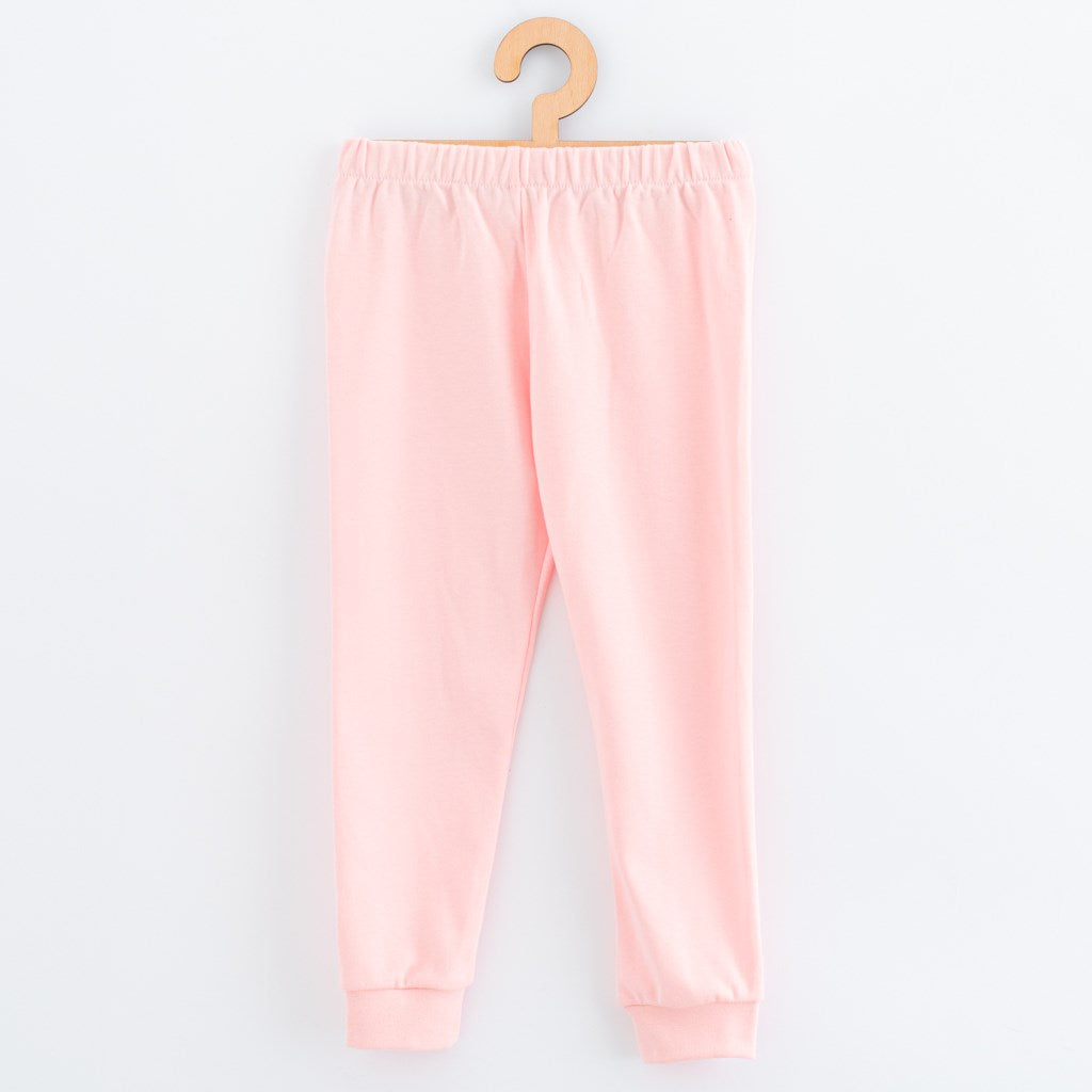 Katoenen kinderpyjama New Baby roze beer