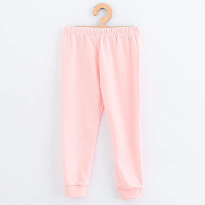 Katoenen kinderpyjama New Baby roze beer