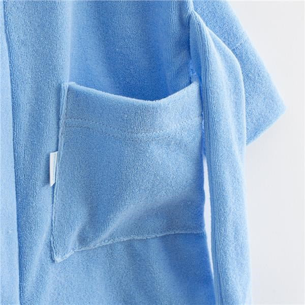 Badstof babybadjas New Baby Comfortably blauw, maat 104/110