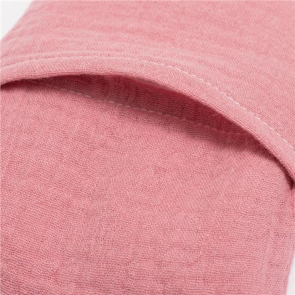 Mousseline warmte- en koelkussen met kersenpitten New Baby STANDARD roze
