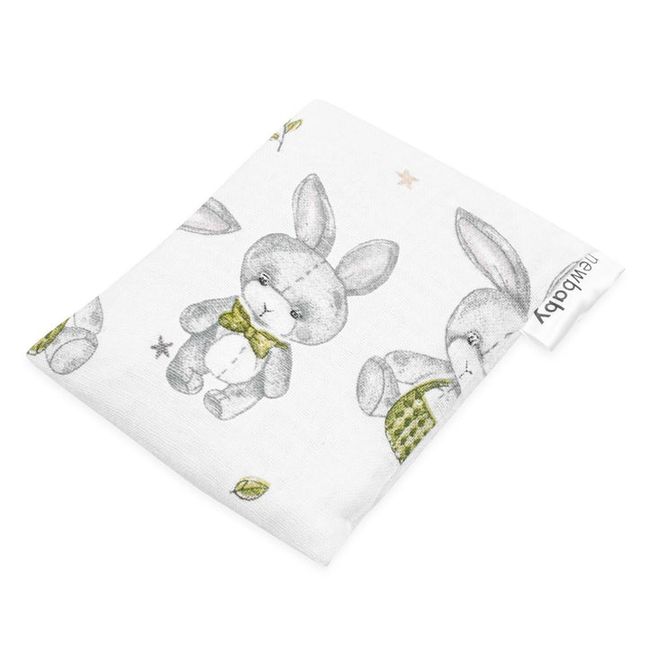 Mousseline warmte- en koelkussen met kersenpitten New Baby STANDARD konijn