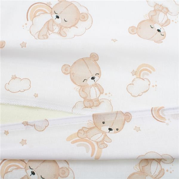 Kussensloop voor kinderwagen New Baby BASIC 59x37 cm beer beige