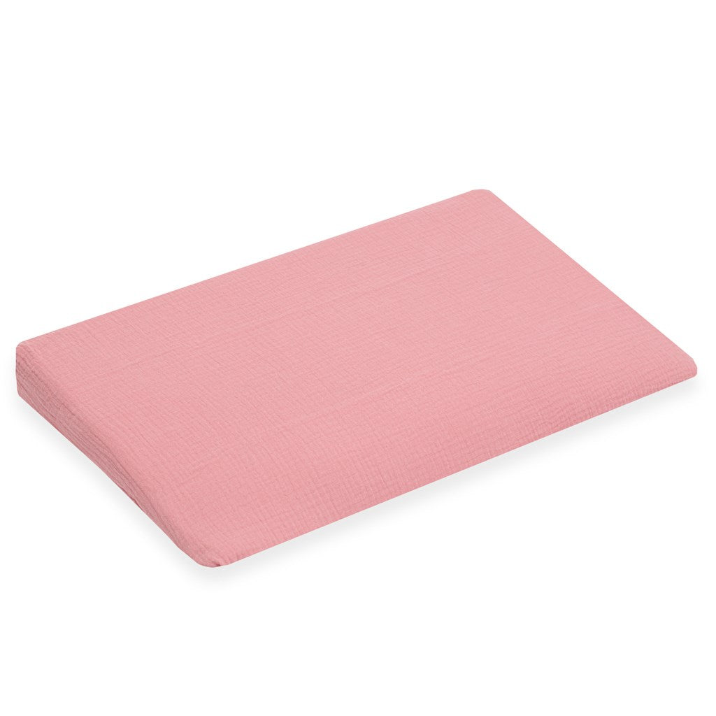 Mousseline kussensloop voor bed New Baby STANDARD 59x37 cm roze