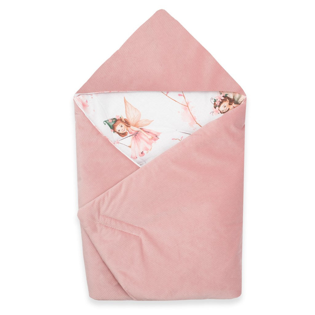 Gevoerde inbakerdeken voor autostoeltje New Baby roze