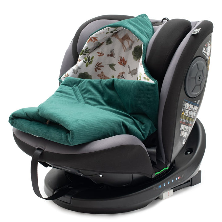 Gevoerde inbakerdeken voor autostoeltje New Baby groen