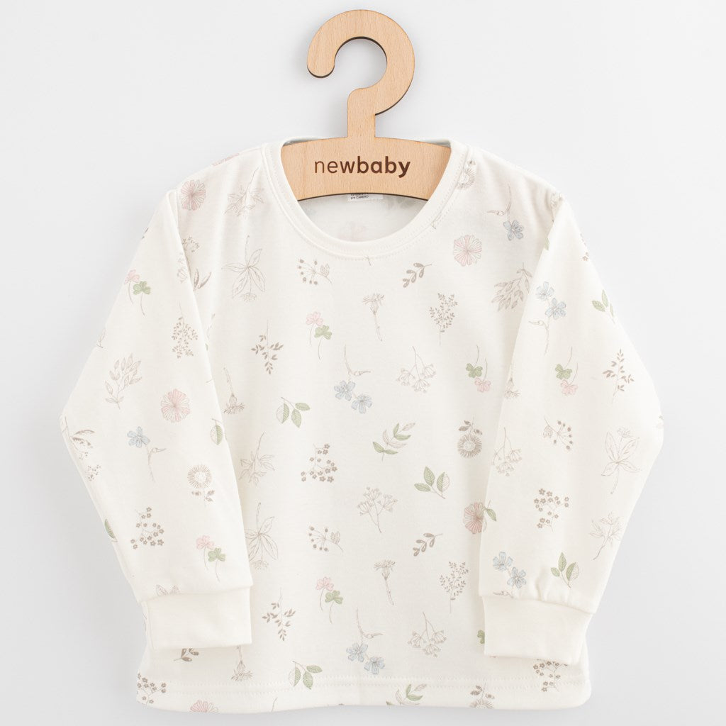 Katoenen kinder-T-shirt met lange mouwen New Baby Kindergarten bloemen