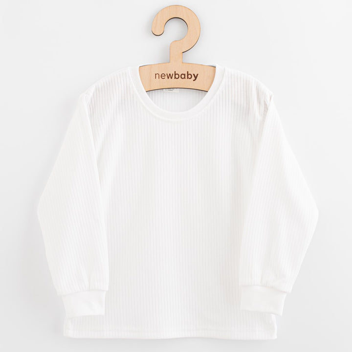 Katoenen kinder-T-shirt met lange mouwen New Baby Kindergarten wit
