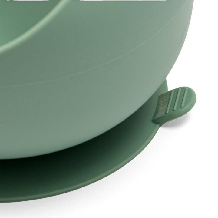 Siliconen babykom met zuignap New Baby groen