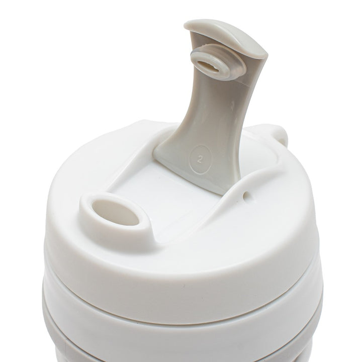Opvouwbare siliconen beker 350 ml 2-in-1 New Baby - grijs