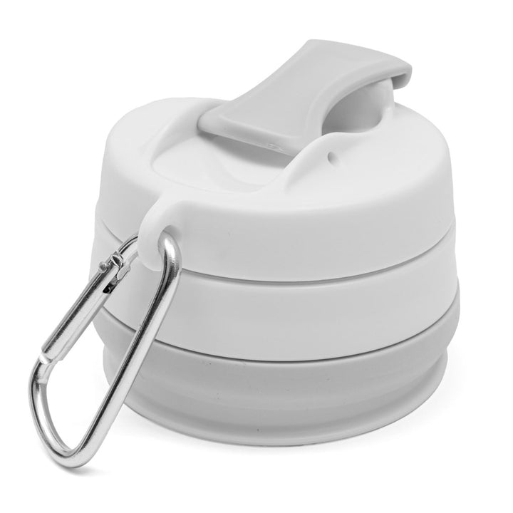 Opvouwbare siliconen beker 350 ml 2-in-1 New Baby - grijs